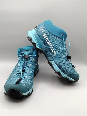 LA SPORTIVA Womens Synthesis Mid GTX Hiking Shoes Boots Outdoors Blue Size 9.5 • $34.99