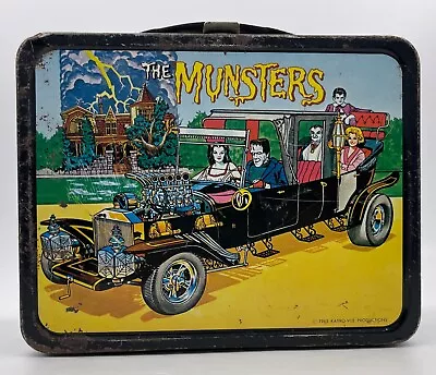 1965 Vintage The Munsters Lunch Box With Thermos Thermo • $699
