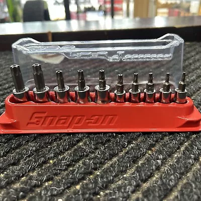 SNAP ON 10 Pc Combination Drive TORX Tamper-Resistant Socket Set (T8-T50) • $149.99