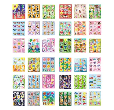 £2.79 • Buy 12 Sticker Sheets Kids Party Loot Bag Fillers  Choose From 35 Designs