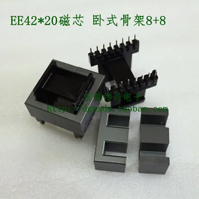 5Set PC40 E42 EE42 8+8pins Ferrite Cores Bobbin - Transformer Core • $15.10