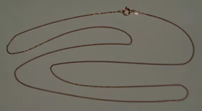 9ct Rose Gold 0.5mm Curb Chain Necklace • £31.99