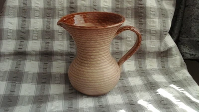 £3.50 • Buy Langley Pottery Brown Rope Twist Type Jug