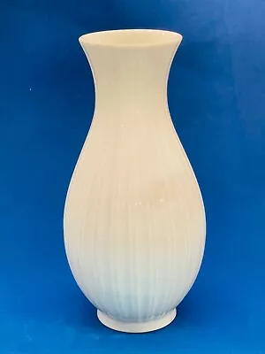 Royal Copenhagen Elegant White Double Ribbed Porcelain 10  Vase #3486 Denmark • $49.99