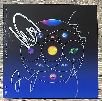 Coldplay Signed Music Of The Spheres Card  • $150