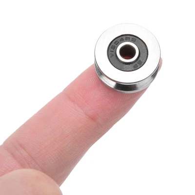 $14.69 • Buy 10pcs TV0418 4*18*8mm V Groove Track Roller Bearing Guide Rail Bearing♡