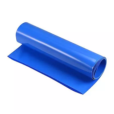 Battery Wrap 215mm Flat 1m PVC Heat Shrink Tube Wraps Blue • $12.87