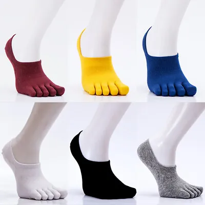 £2.75 • Buy Men Women Five Finger Toe Socks Cotton Blend Ankle Sports Low Cut Hosiery I