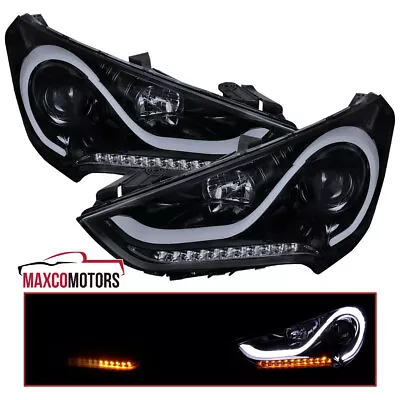 Smoke Projector Headlights Fits 2012-2017 Hyundai Veloster LED Sequential Signal • $357.49