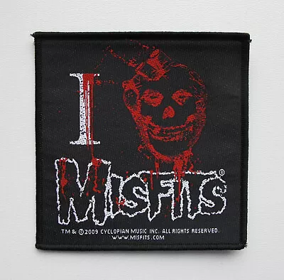 MISFITS - I Love Misfits - Official Woven Patch / Samhain Minor Threat  • $10