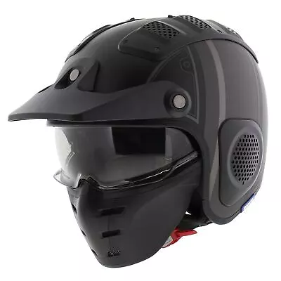 Shark X-Drak Trial Helmet Terrence Matt Black Anthracite Silver KAS - Size XS • $106.60