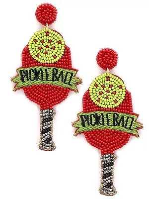 Sead Bead  Pickle All   POST EARRING - Length: 3.25 Inch - Weight: 0.4 Oz • $16.50