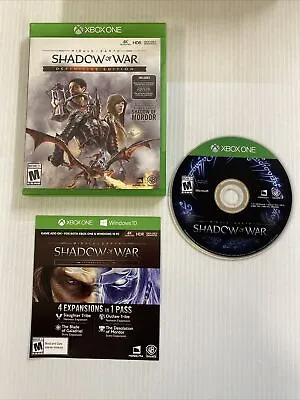 Middle Earth: Shadow Of War - Definitive Edition Xbox One - Microsoft TESTED! • $12.95