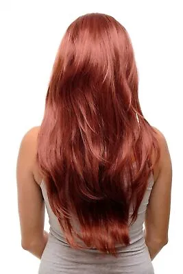 Clip-In Hair Piece 7 Clips 3/4 Wig Half Wig Red Brown Red 60cm H9505-131 • £12.92