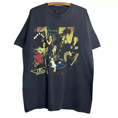Vintage 1997 Aerosmith Nine Lives Concert Tour Shirt Giant 90s • $74.95