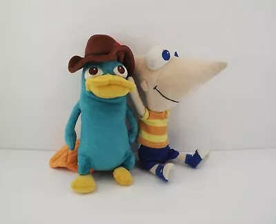 $39.99 • Buy Disney Store Phineas And Ferb Small Plush Toy Lot Phineas & Perry The Platypus