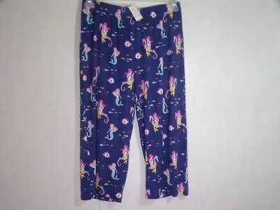 Nite Nite Munki Munki Womens Pajama Sleep Lounge Crop Pants XS Mermaids Fish NWT • $13.99