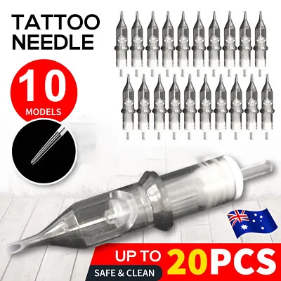 10/20 Pcs Disposable Tattoo Needle Cartridges Sterilized Round Liners Shaders • $12.85