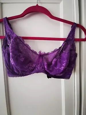 Charnos 32F Purple Unpadded Bra • £0.99