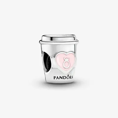 PANDORA Take A Break Coffee Cup Silver Charm - 797185EN160 • £22.63