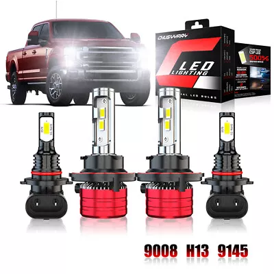 For Ford F250 F350 F450 F550 Super Duty 2005-2018 4x LED Headlights + Fog Bulbs • $58.99