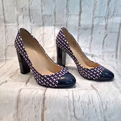 J. Crew Collection Etta Tweed Pumps Block Heels 8.5  • $45