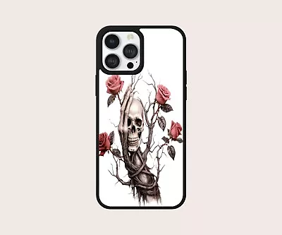 Gothic Rose Skull Girl Anime Phone Case Cover For Iphone Samsung Google Pixel • £7.99