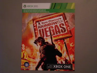 XB360 RAINBOW SIX: VEGAS (2006) XBOX ONE Game MICROSOFT Digital Download Card • $19.99