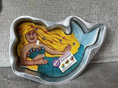 Vintage Wilton Merry Mermaid Cake Pan 2105-6710 Baking Mold 1993 Unused • $25