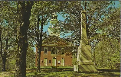 Weathersfield VT: Meeting House + Vermont Civil War Monument Vintage Postcard • $5.79