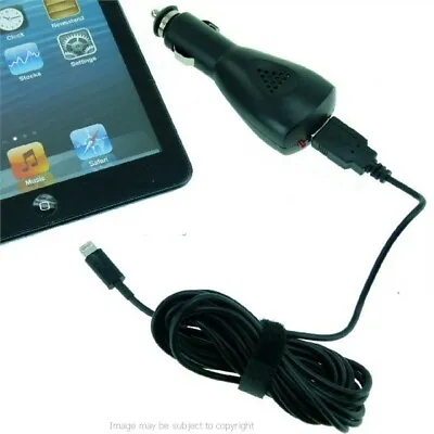 Extra Long 3m Car Charger 2in1 Data Cable With Lighter Power Plug For IPad Mini • £13