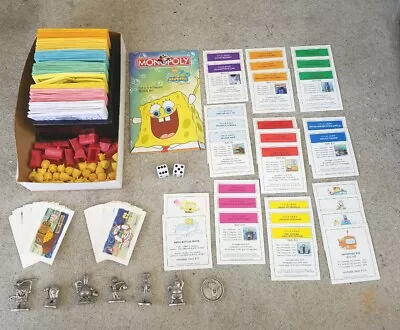 Monopoly SpongeBob SquarePants Board Game 2005 Complete Replacement Tokens Cards • $24.99