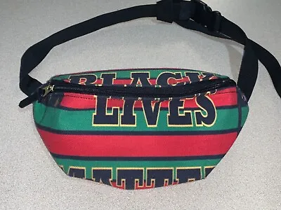 Black Lives Matter Striped Print Fanny Pack Society 6 Red Green • $39.99