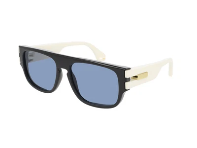 $425.63 • Buy Gucci Sunglasses GG0664S  002 Ivory Blue Man