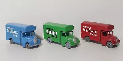 MATCHBOX Lesney Moko 17a Removals Van In Blue Red Green Nice Set Repainted  • $25.26