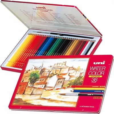 Mitsubishi Pencil UWC36C Watercolor Pencil Uni Water Color 36 Colors • $64