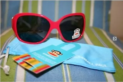 $130 NWT Kids Sunglasses Red White Small Paul Frank Julius Monkey Velocity Girl • $130