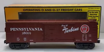 MTH 30-7465 O Pennsylvania Operating Boxcar W/Signal Man LN/Box • $25.85