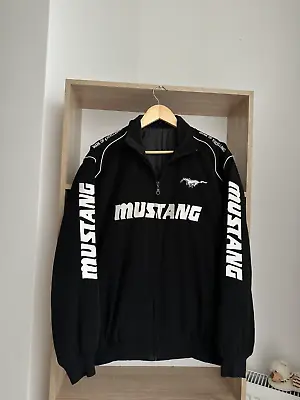 VTG Mustang GT Turbo Black Racing Jacket Formula Uno • $245