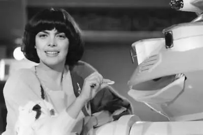 Mireille Mathieu During A TV Show To Present A Robot Circa 1985 Old Photo • $5.46