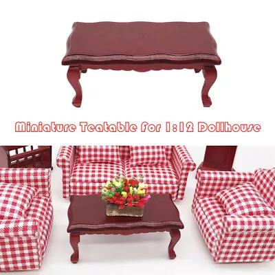 1:12 Dollhouse Furniture Miniature Teatable Coffee Table Living Room Kid Toy AUS • $18.41