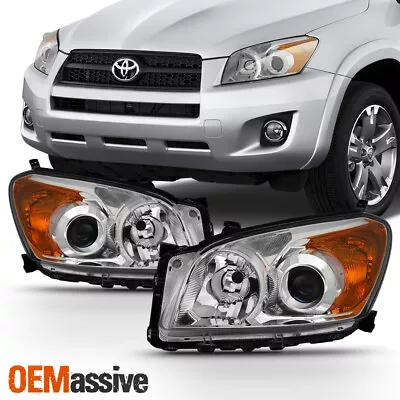 Fits 2009-2012 Toyota RAV4 Headlights Lights Lamps Driver+Passenger Left+Right • $89.99