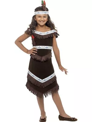 Smiffys Native American Inspired Girl Costume Brown (Size M) • $24.98