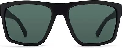 VonZipper Dipstick Rectangular Sunglasses Black Satin/Grey  • $134.74