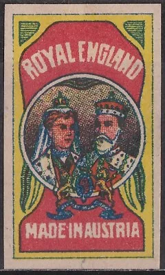 Old Matchbox Label Austria Royal England Miniature • $3.99