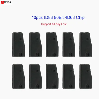 10pcs ID83 80Bit 4D63 Transponder Chip For Ford For Mazda Support All Key Lost • $26.28