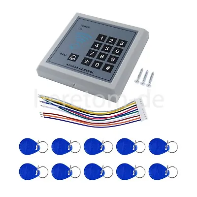 Electric Door Access Control System Kit Set RFID Keypad Magnetic Lock 10 Keyfob • $20.88