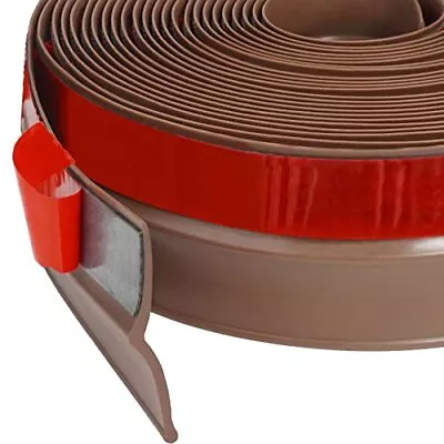 FOSLUOC Garage Door Seal Top And Sides Seal Strip Brown 34 FT Adhesive Backed... • £35.42