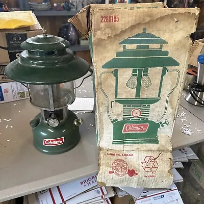 VINTAGE GREEN MODEL 228H COLEMAN LANTERN With Box • $34.99