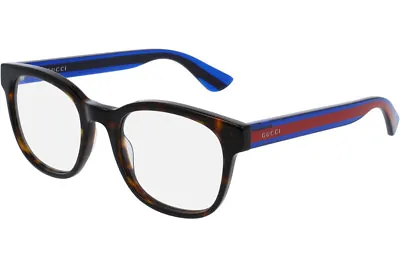 $299.95 • Buy NEW GUCCI Mens Havana Blue Transparent Stripe Eye Glasses Frame GG 0005O 003 5O